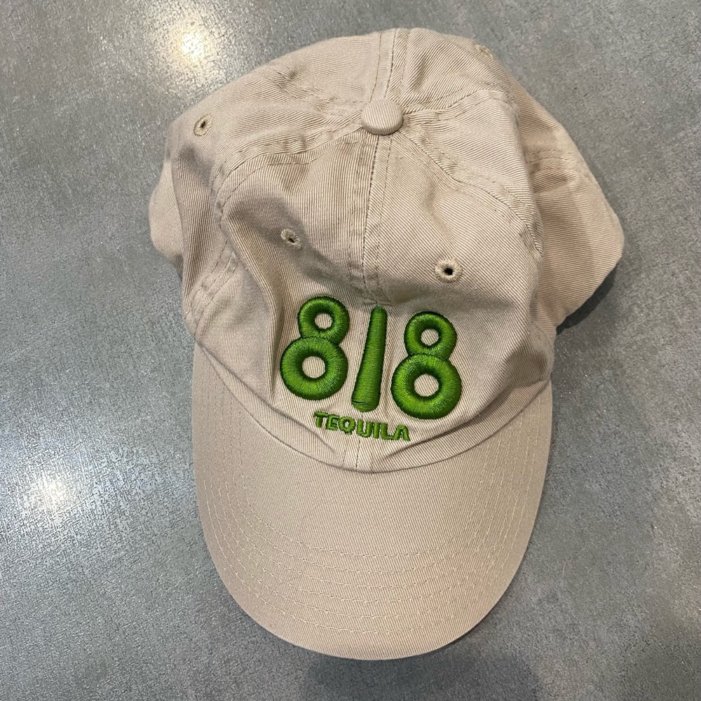 818 Tequila Embroidered Khaki Baseball Cap